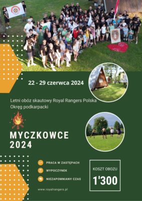 Letni obóz skautowy Royal Rangers - Okręg podkarpacki - Myczkowce 2024