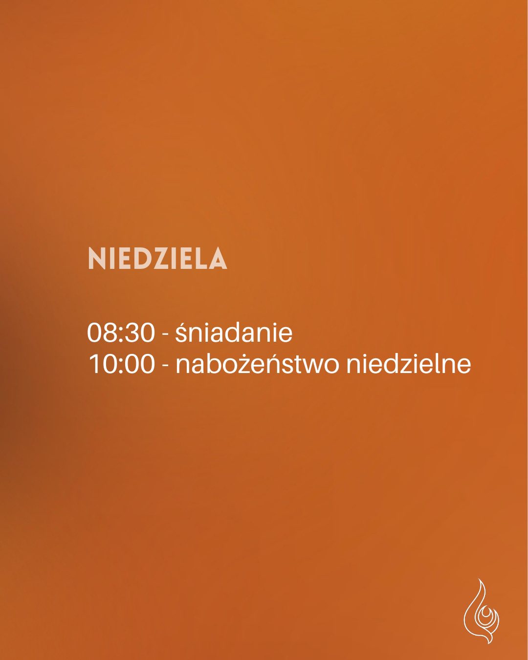 Plan Konferencji niedziela